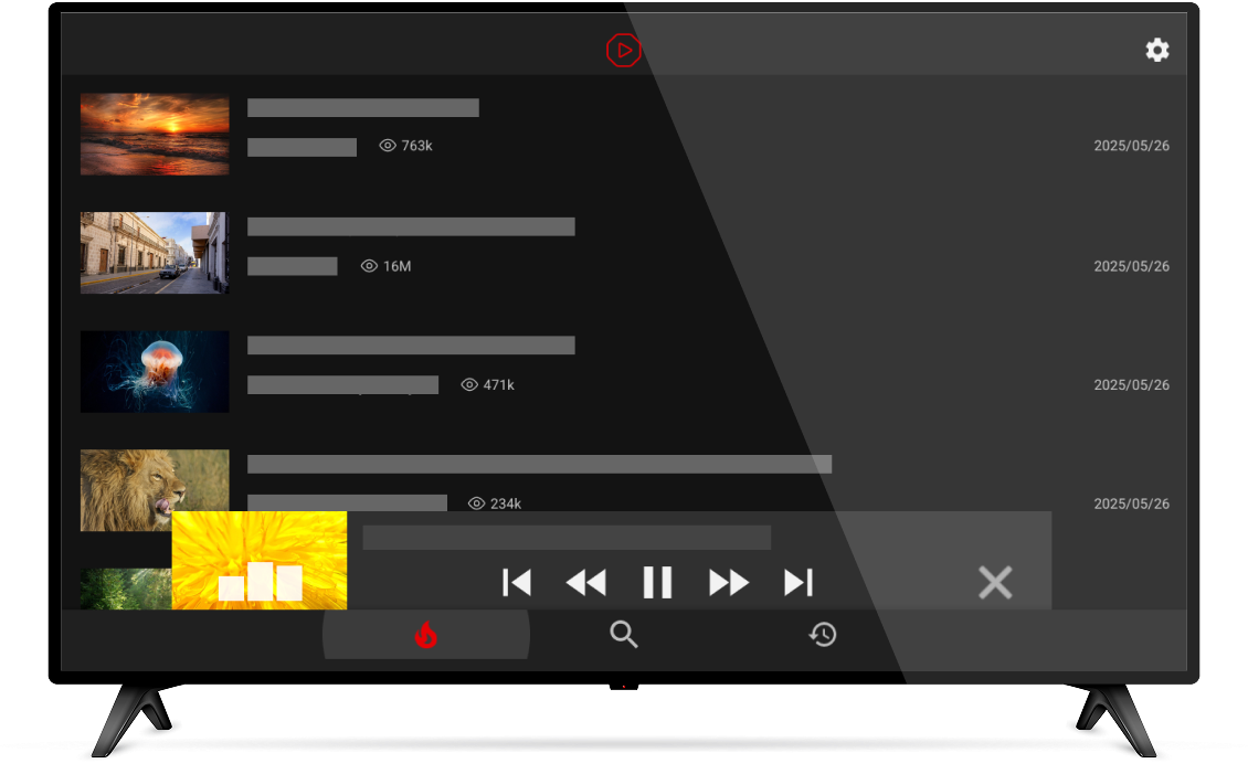 Android TV 対応 YouTube専用プレイヤー
