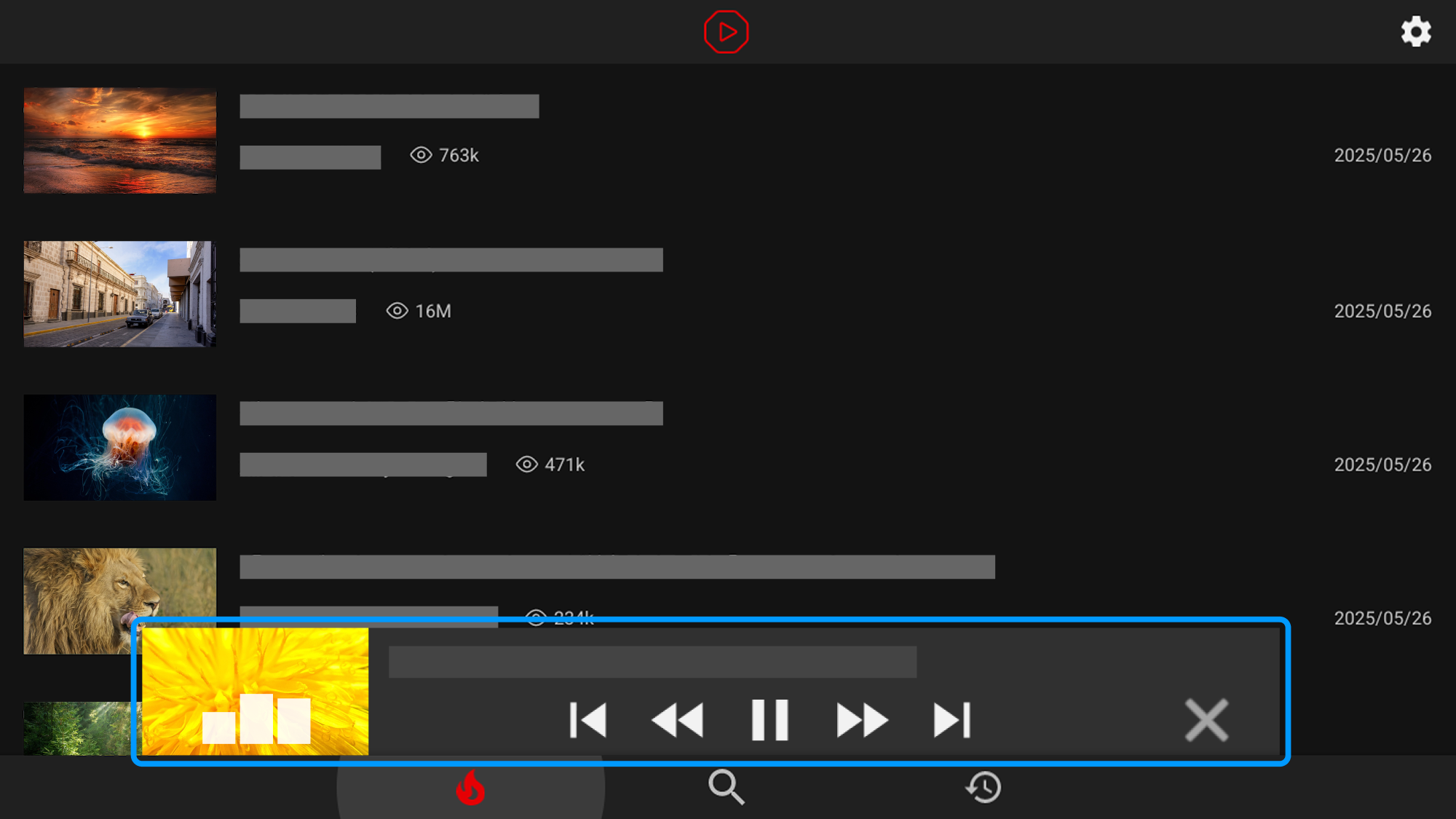 AdLock ミニプレイヤー